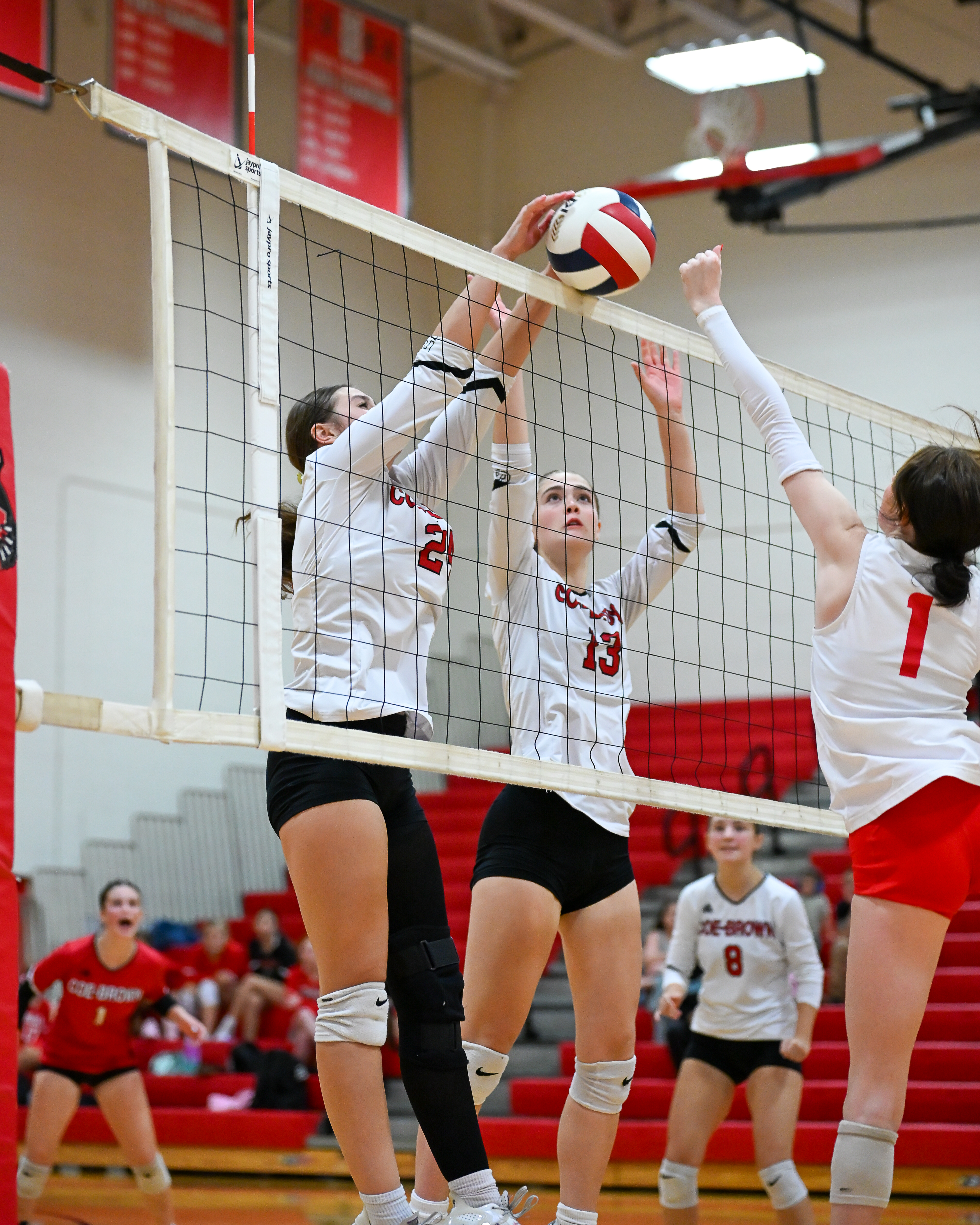 High school volleyball moment