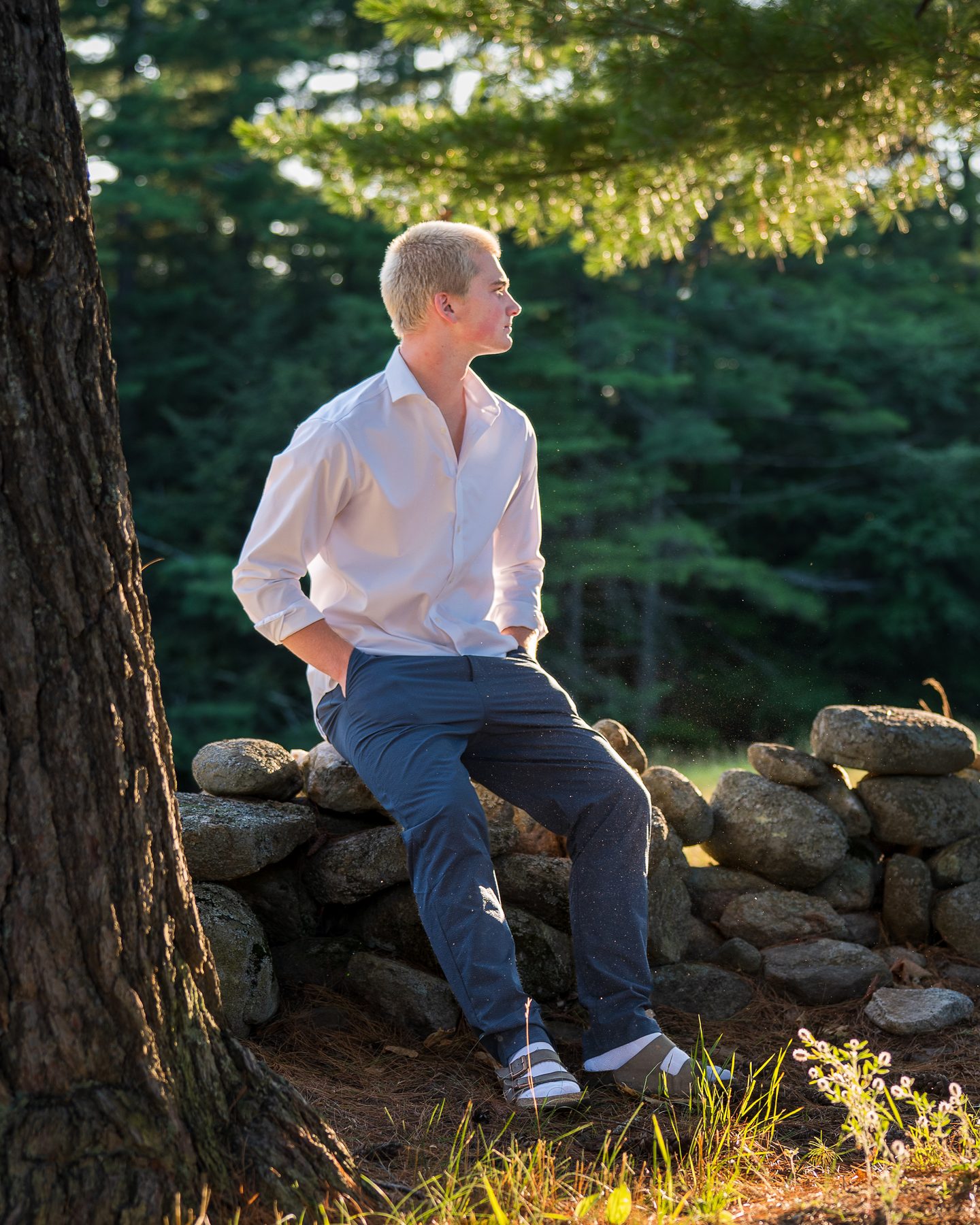 Senior portrait session on location